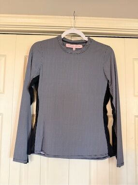 Hannah Childs Gingham Crewneck Top - Black & White